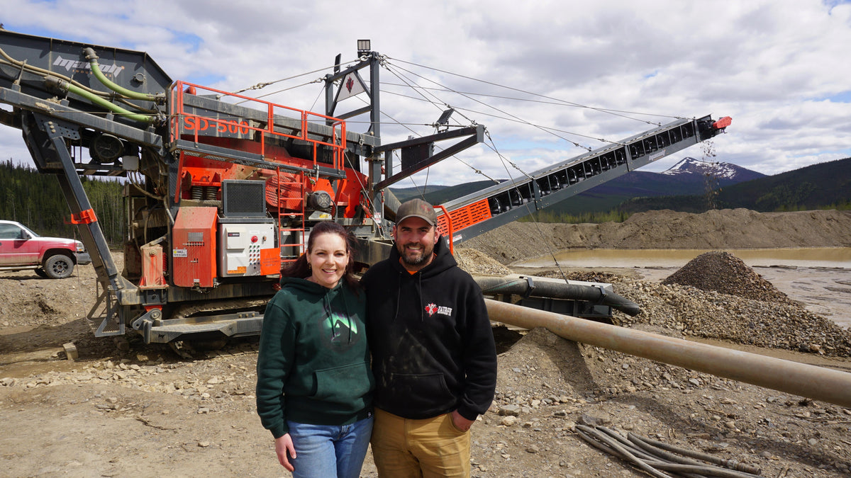 Neil and Victoria at their wash plant